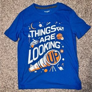 Old Navy Things are Looking Up Astronaut Space T-Shirt Size M